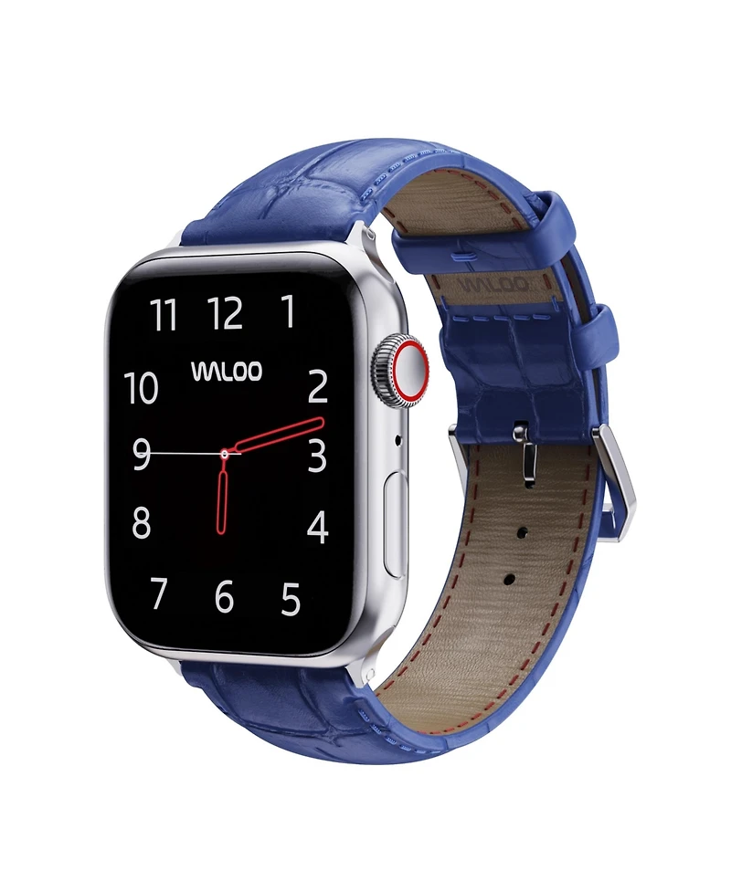 Waloo Crocodile Texture Leather Replacement Band for Apple Watch