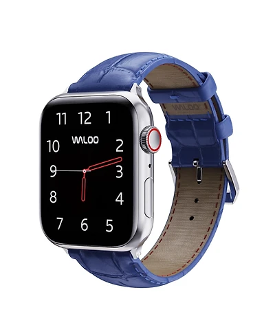 Waloo Crocodile Texture Leather Replacement Band for Apple Watch