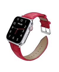 Waloo Crocodile Texture Leather Replacement Band for Apple Watch