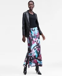 I.n.c. International Concepts Women's Printed Satin Slip Skirt, Macy's Exclusive