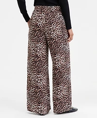 I.n.c. International Concepts Women's Printed Pull-On Wide-Leg Pants, Macy's Exclusive