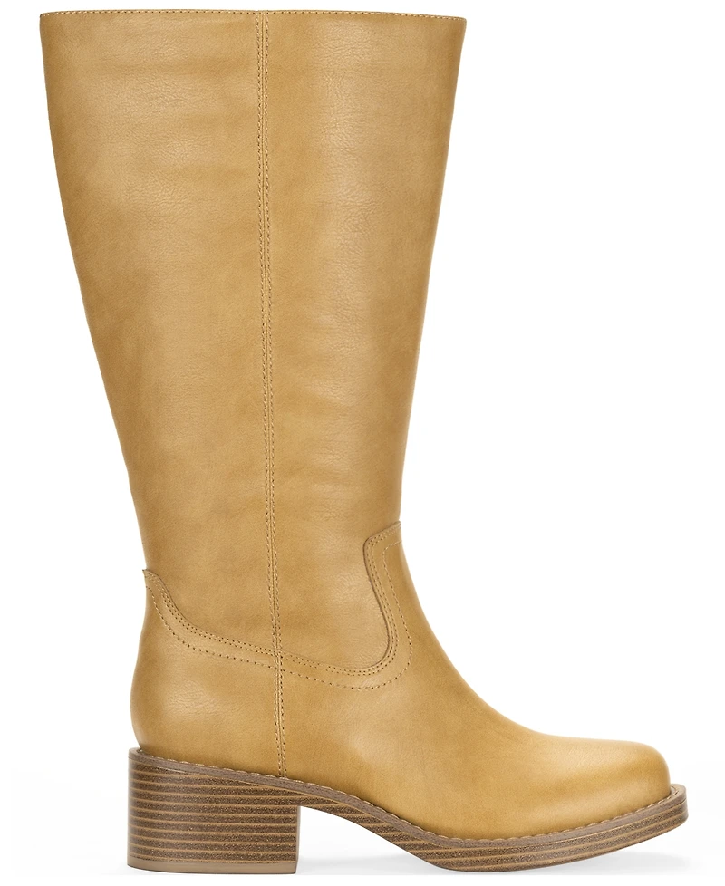 Wild Pair Women's Warblerr Wide Calf Square Toe Tall Boots, Macy's Exclusive