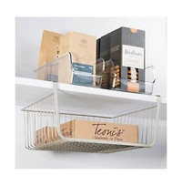 iDesign Stackable 3-Section Storage Bin for Pantry, Set of 4, Clear, Made in Usa