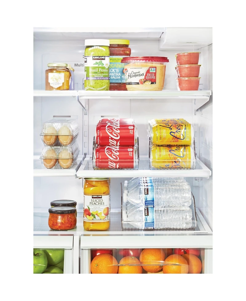 iDesign Stackable Soda Can Dispenser, Set of 6, Clear, Made in Usa