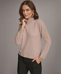 Donna Karan New York Women's Mock Neck Cashmere Sweater
