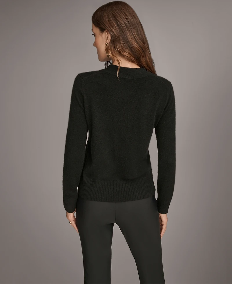 Donna Karan New York Women's V-Neck Cashmere Sweater