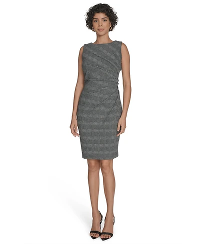 Calvin Klein Petite Ponte Starburst Midi Dress