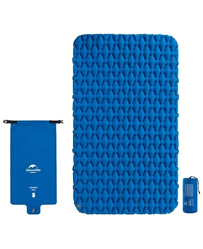 Naturehike Inflatable Double Camping Sleeping Pad,Ultralight Durable 2.55" Thickness Camping Mattress,Compact Air Mat for Hiking,Traveling,Outdoo