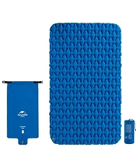 Naturehike Inflatable Double Camping Sleeping Pad,Ultralight Durable 2.55" Thickness Camping Mattress,Compact Air Mat for Hiking,Traveling,Outdoo