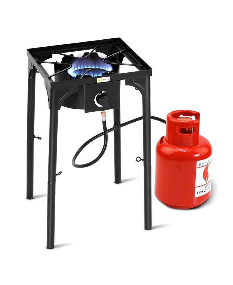 Portable Propane 100000BTU Single Burner Outdoor Camp Stove w Adjustable Legs