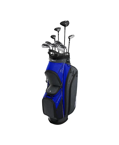 Wilson Player Fit Mens Right Hand Graphite Complete Cart Golf Set - Standard / Regular / Black/Blue/Wht