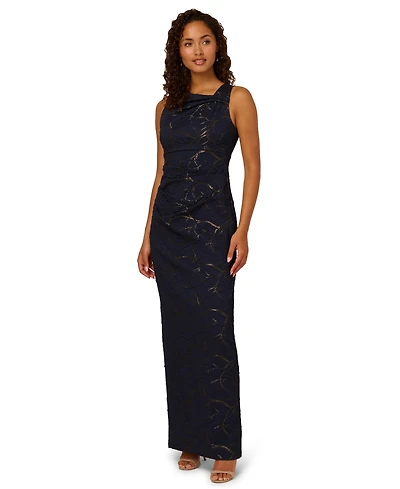 Adrianna Papell Petite Sleeveless Column Gown