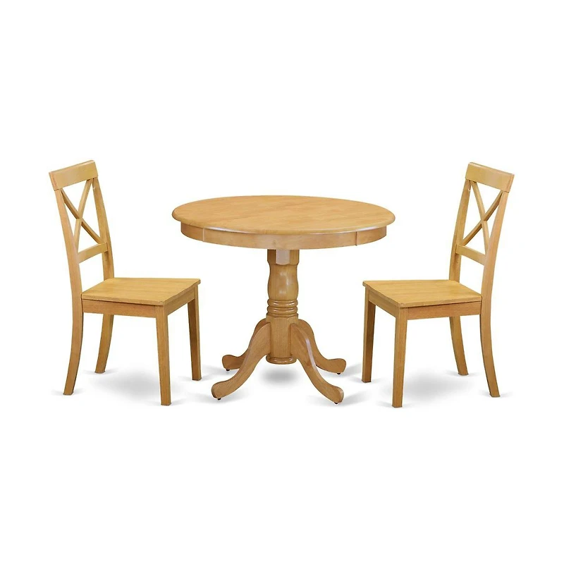 East West Furniture Dining Room Set Oak