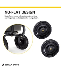 Gorilla Carts Gct-10NF 10 Inch No Flat Replacement Tire for Utility Cart, 2 Pack