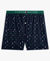 Tommy Hilfiger Men's Woven Front Button Opening Boxer