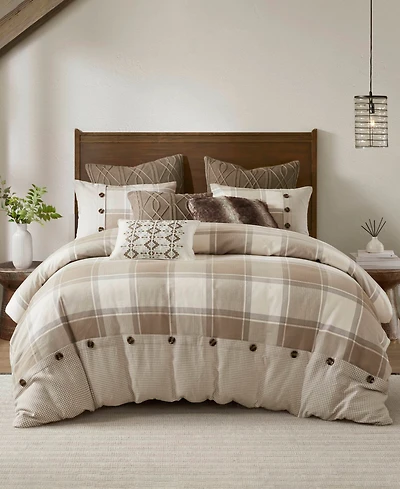 Madison Park Signature Urban Cabin Jacquard Cotton 8-Pc. Comforter Set, Queen