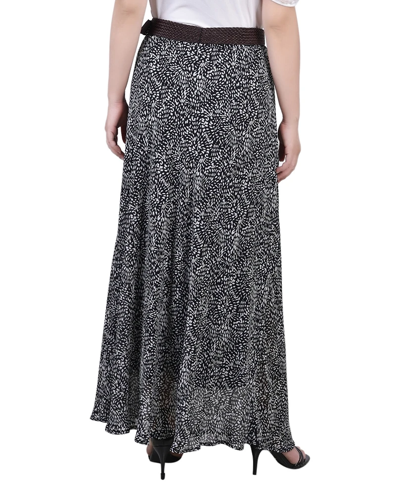 Ny Collection Petite Chiffon Maxi Skirt