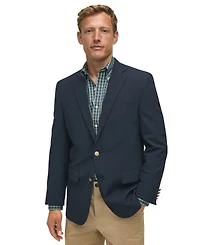 B by Brooks Brothers Men's Classic-Fit Navy Stretch Wool Blend Blazer