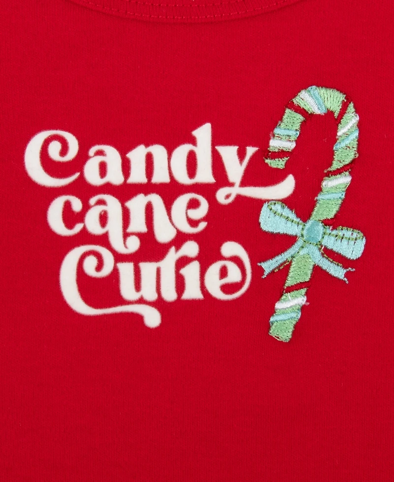 Baby Essentials Girls 3-Piece Candy Cane Cutie Set