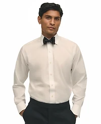 Men's Regular Fit Non-Iron Spread Collar French Cuff Formal Dress Shirt