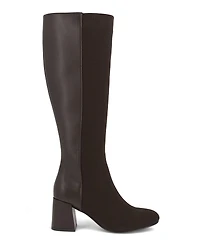 Mia Women's Bettina Block Heel Tall Contrast Dress Boots