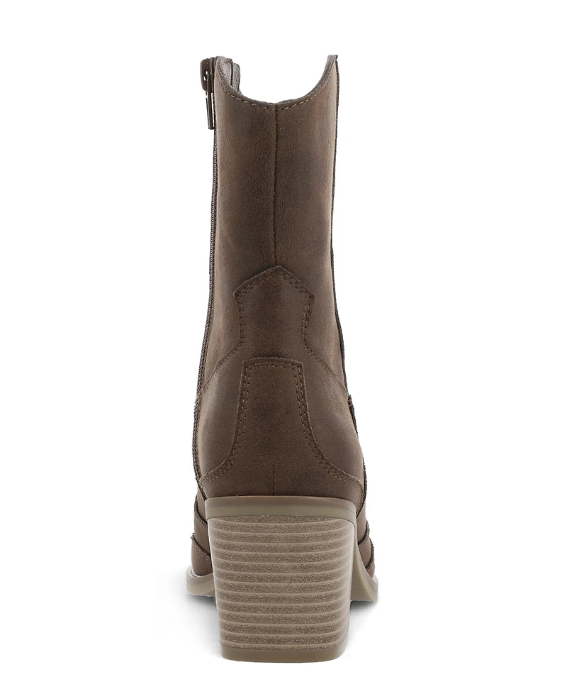 Mia Women's Clorinda Pointed Toe Western Style Boots