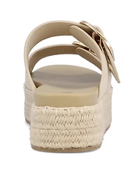 Mia Women's Shai Double Buckle Slip-On Slide Sandals