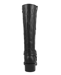 Mia Women's Diego Tall Harness Strap Block Heel Western Boots