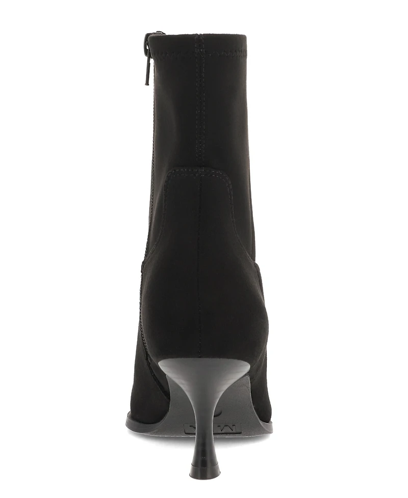 Mia Women's Aletta Pointed Toe Kitten Heel Dress Booties