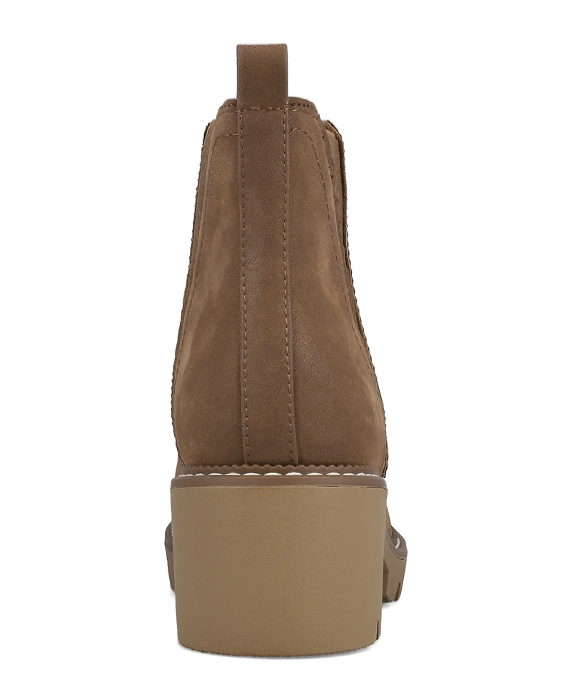 Mia Women's Paula Chelsea Stacked Heel Booties