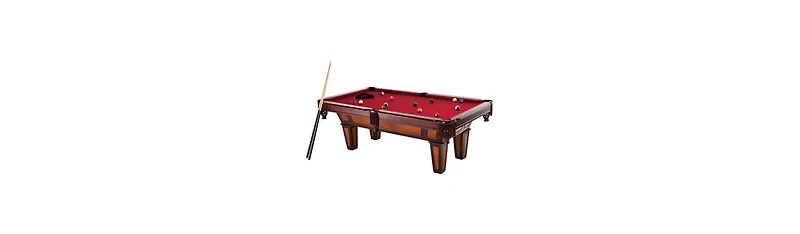 Slickblue Pool Table with Wool Felt Top and Classic Fringe Drop Pockets for Game Room