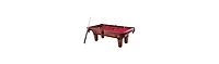 Slickblue Pool Table with Wool Felt Top and Classic Fringe Drop Pockets for Game Room