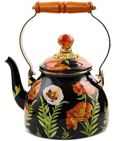 MacKenzie-Childs Poppy Enameled 2-Quart Tea Kettle