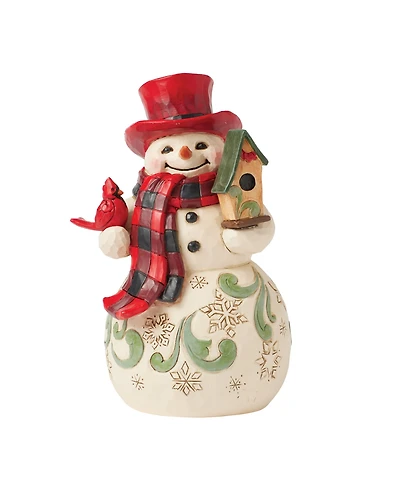 Jim Shore Highland Glen Snowman Hat Figurine