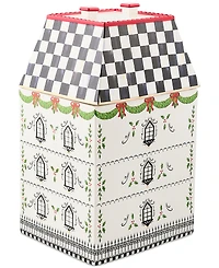 MacKenzie-Childs Holly Village Ceramic Cookie Jar