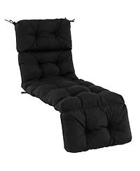 Gymax 73'' Lounge Chaise Cushion Padded Recliner