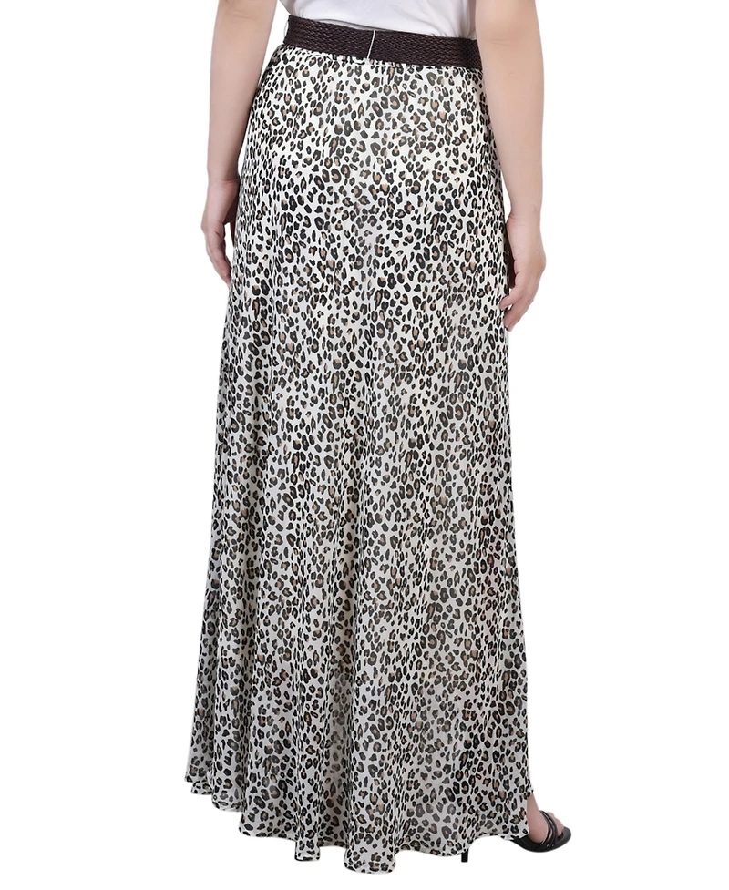 Ny Collection Petite Chiffon Maxi Skirt