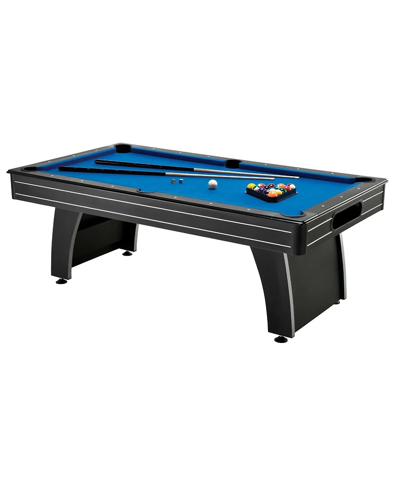 Slickblue Classic Pool Table with Cue Sticks and Ball Set for Family Game Nights