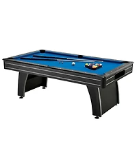 Slickblue Classic Pool Table with Cue Sticks and Ball Set for Family Game Nights