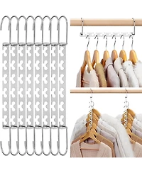 Magic Hangers Space Saving Clothing Organizer Metal 12 Pack