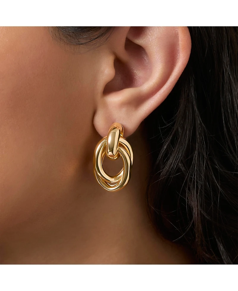 Jessica Simpson Heart Circle Stud Earring Set