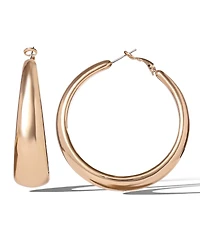 Jessica Simpson Polished Chunky Gold-Tone Hoop Earrings