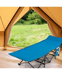 Wide Foldable Camping Cot with Carry Bag