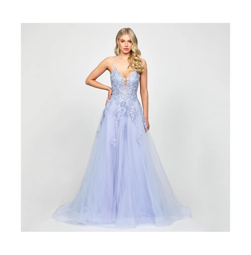 Bariano Women's Rosalee Embellished Ball Gown