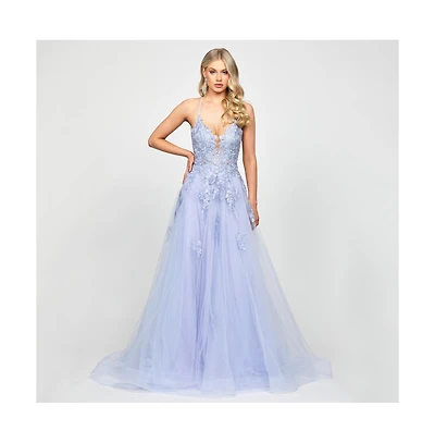 Bariano Women's Rosalee Embellished Ball Gown