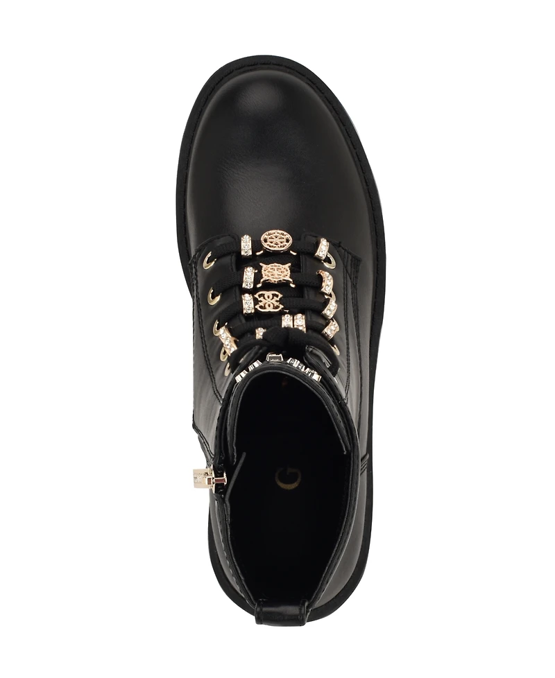 Guess Women's Sionaa Lace-Up Hiker Booties