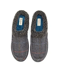 Dearfoams Men's Marshall Microsuede Moccasin Toe Clog House Shoe Slipper