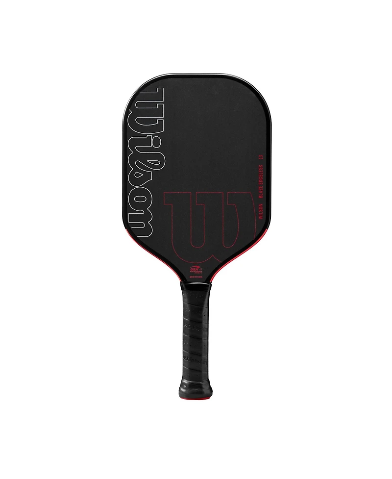 Wilson Blaze Edgeless 13 Pickleball Paddle - Black/Red / 4 1/4 / 7.65 Oz