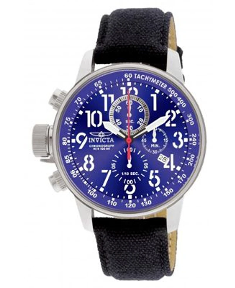 Invicta Mens 1513 I Force Quartz Chronograph Blue Dial Watch