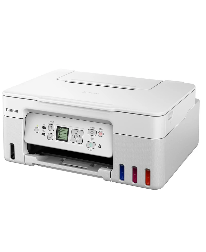 Canon Pixma G3270 MegaTank All-in-One Wireless Inkjet Color Printer (White)